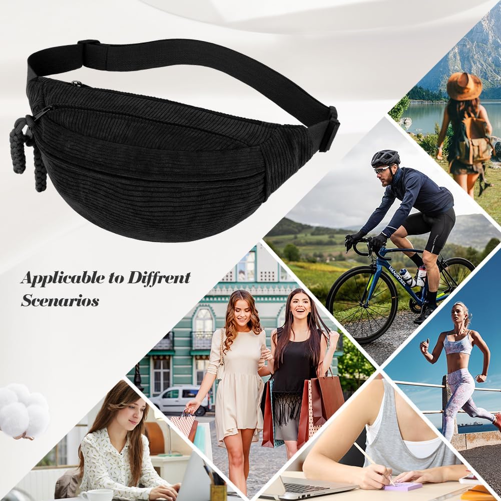 Thumbnail 5 de Aucuu Marsupio in Velluto a Coste: versatilità e stile per uso quotidiano