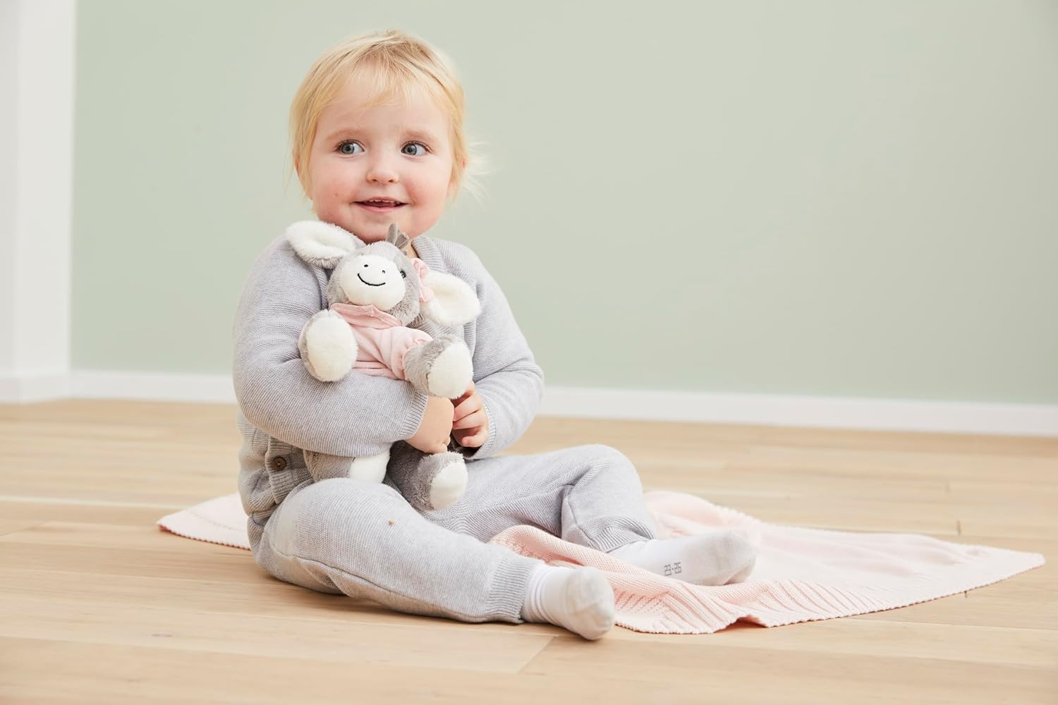 Thumbnail 5 de Sterntaler Spieluhr Mittel Esel Emmi Girl – Kuscheliges Einschlafkuscheltier mit austauschbarem Spielwerk, La-Le-Lu, rosa