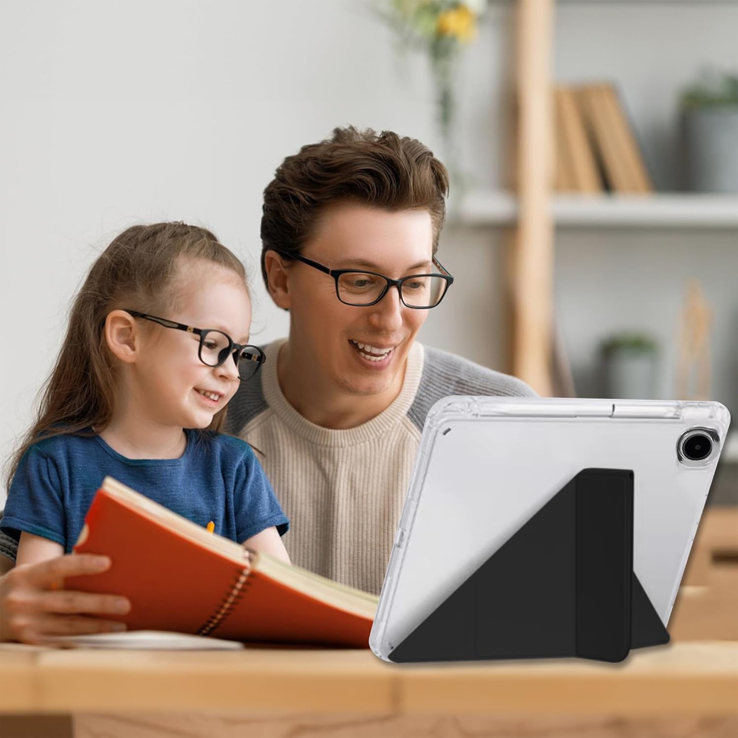 Thumbnail 3 de Hülle für OnePlus Pad Go 2 / OPPO Pad 5 von FDHYFGDY – Klapp-Case mit Sleep/Wake, Stiftschlitz und Schutz aus Mikrofaser & PU