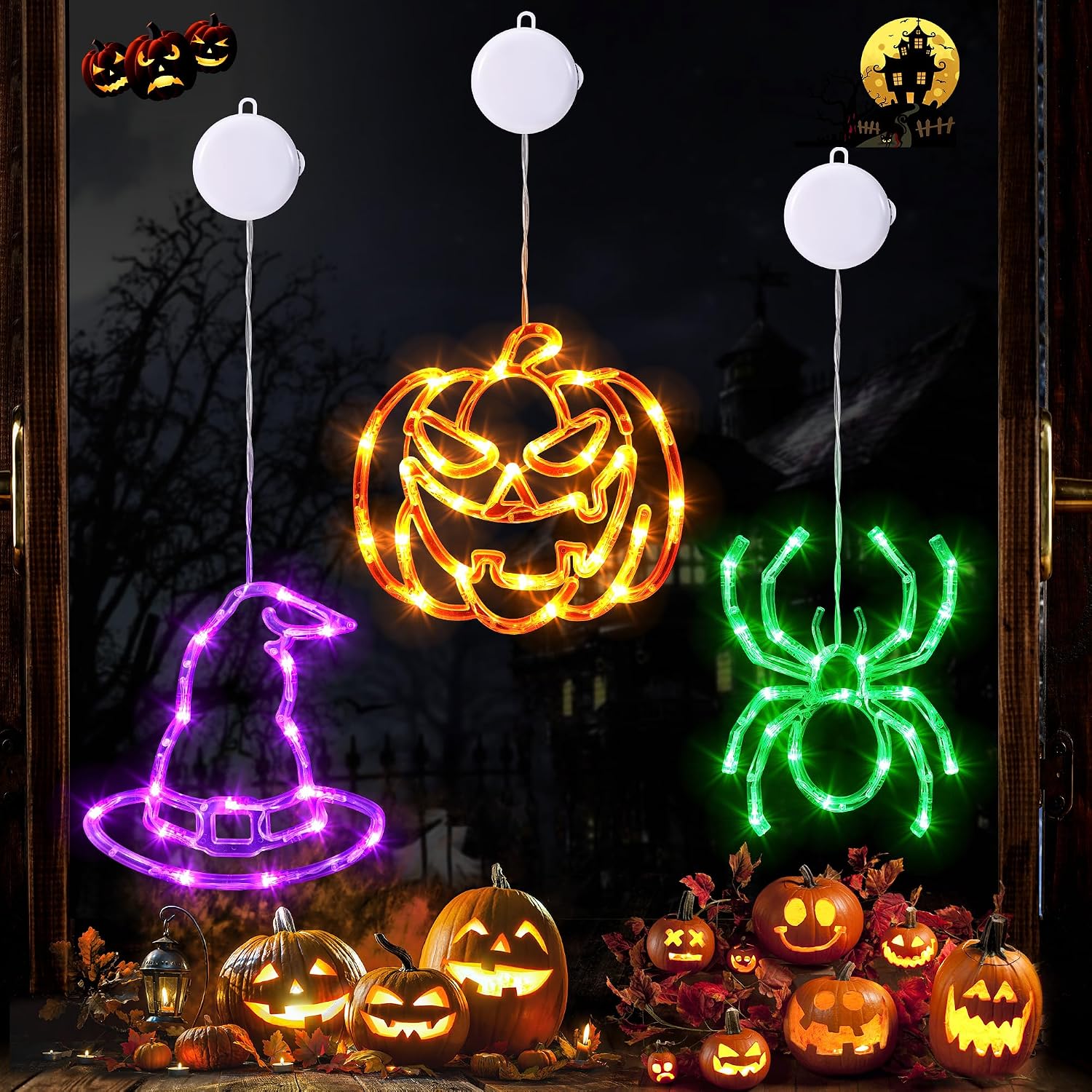 Thumbnail 6 de Joomer Halloween Window Lights 3-Pack