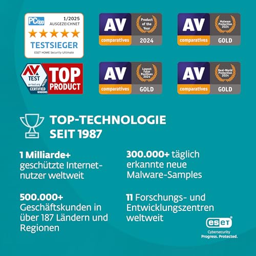 Thumbnail 6 de ESET NOD32 Antivirus 2026 – 3 Geräte, 1 Jahr, Gamer-Modus, Schutz vor Ransomware und Phishing (Windows/macOS) – offizielle Aktivierung per E-Mail