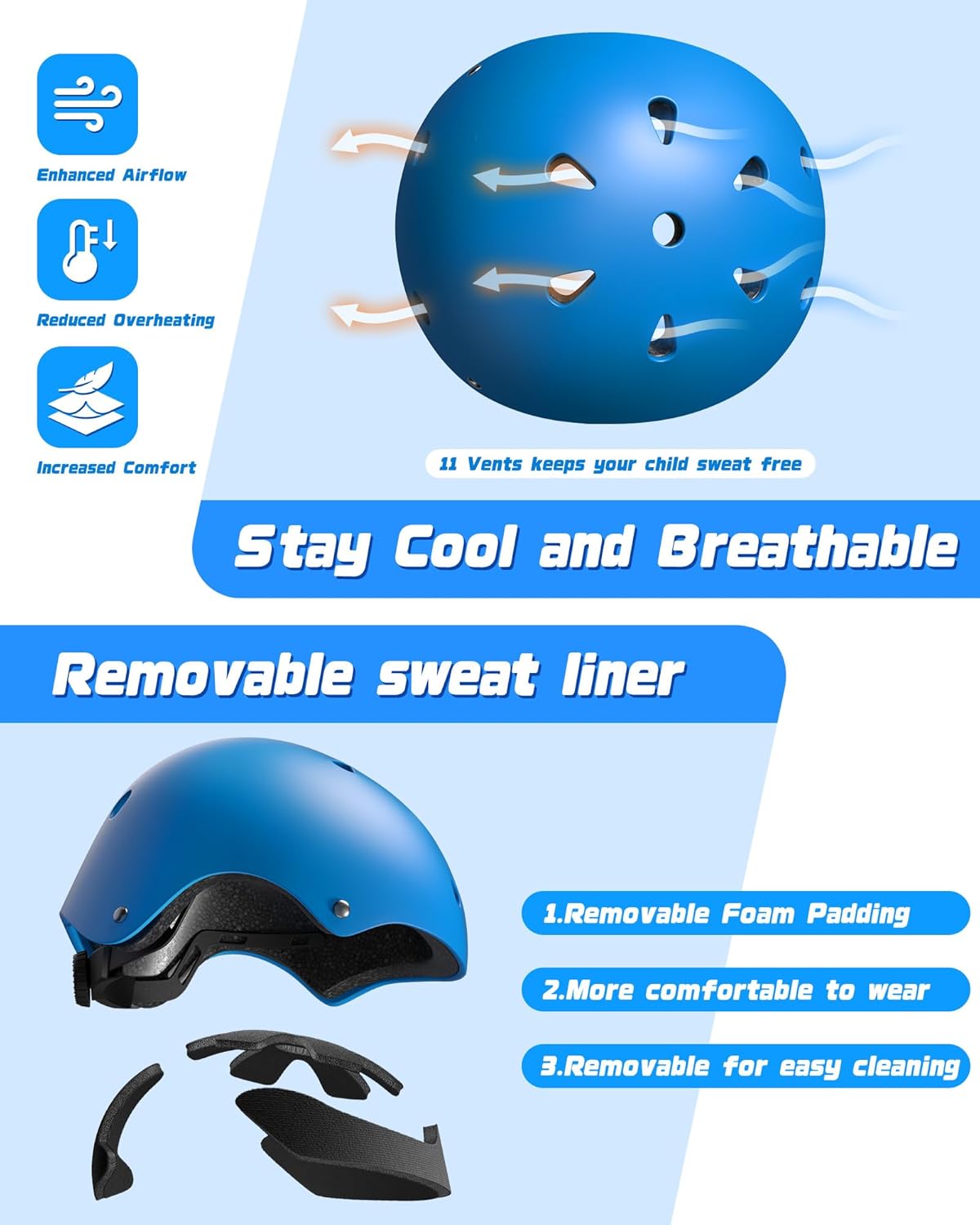Thumbnail 3 de DARME Kids Bike Helmet Set: Adjustable Multi-Sport Protection for Growing Riders