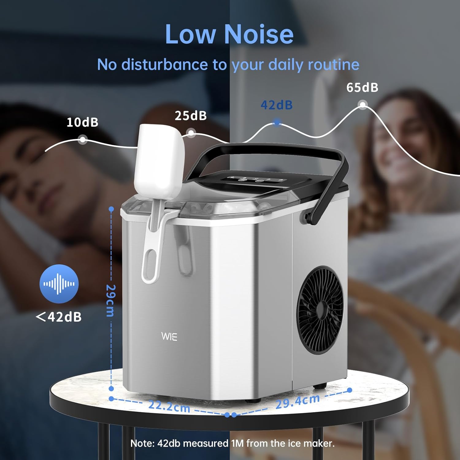 Thumbnail 6 de WIE Stainless Steel Ice Maker 12kg/24H