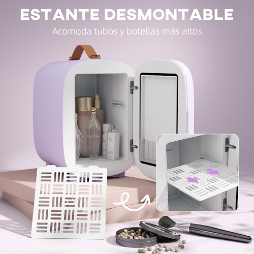 Detalle 2 de HOMCOM Mini Nevera 4L para cosmética