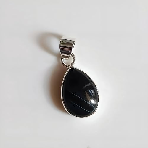 Thumbnail 7 de Navya Craft Black Tiger’s Eye Pendant Necklace in 925 Sterling Silver