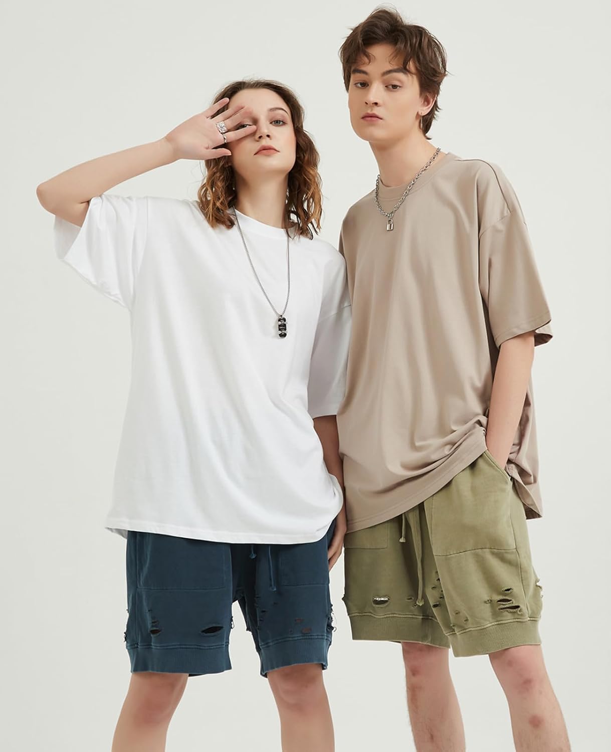 Thumbnail 6 de SnowElve Men's Oversized Heavyweight Crewneck T-Shirt