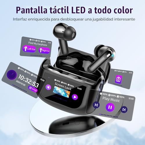 Thumbnail 3 de Thunelec Auriculares Inalámbricos con Pantalla Táctil, ANC+ENC, IP7