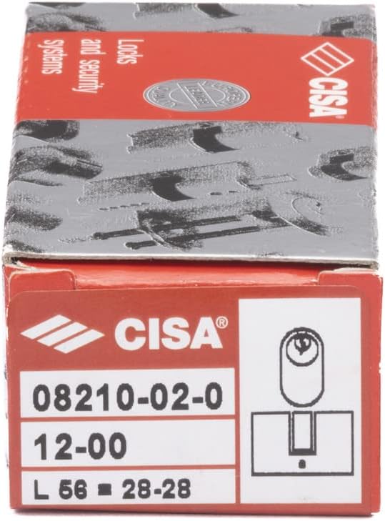 Detalle 1 de CISA 10821002012 cilindro per serratura Ovale, ottone nichelato, 28/28 mm