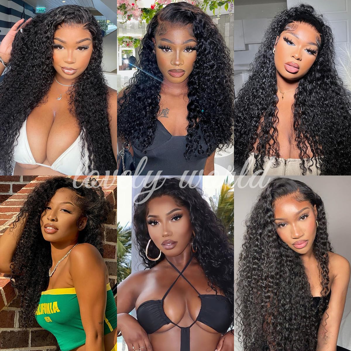 Thumbnail 6 de Lovelyworld 13x4 Deep Wave HD Lace Front Wig (Human Hair, 30 inch, 200 Density)