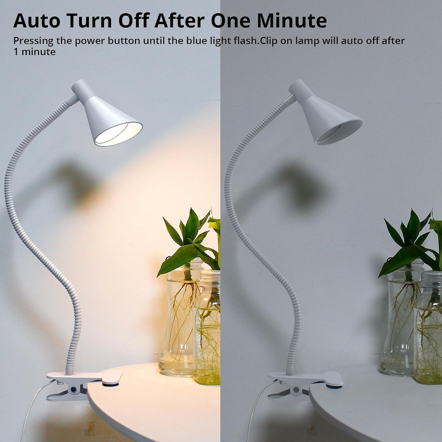 Thumbnail 5 de Lzonunl HL-TJ8010A-7 Clip-On LED Reading Lamp, 3 Colours, 10 Brightness Levels