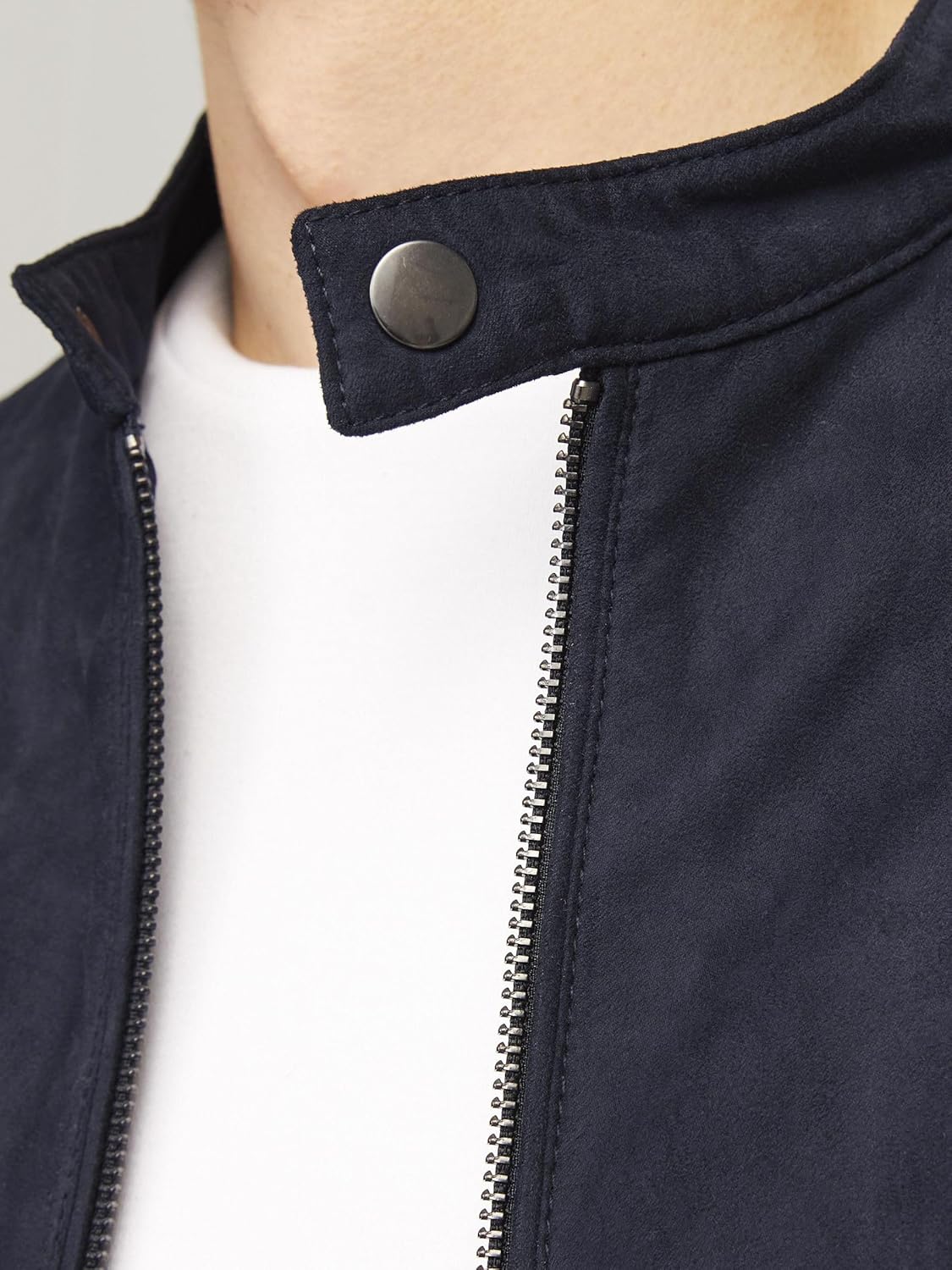 Thumbnail 4 de JACK & JONES Herren Kunstwildlederjacke mit Steppung und Vordertaschen
