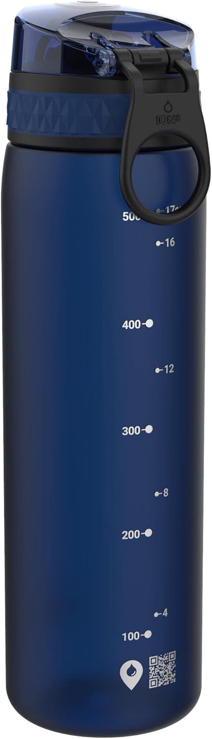 Thumbnail 4 de Ion8 Borraccia 500ml a prova di perdite, Blu Navy – comoda, sicura e lavabile