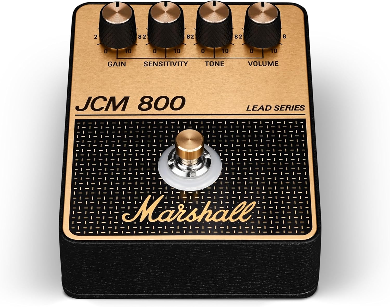 Detalle de Marshall JCM800 1008155 Overdrive Distortion Pedal, Black and Gold