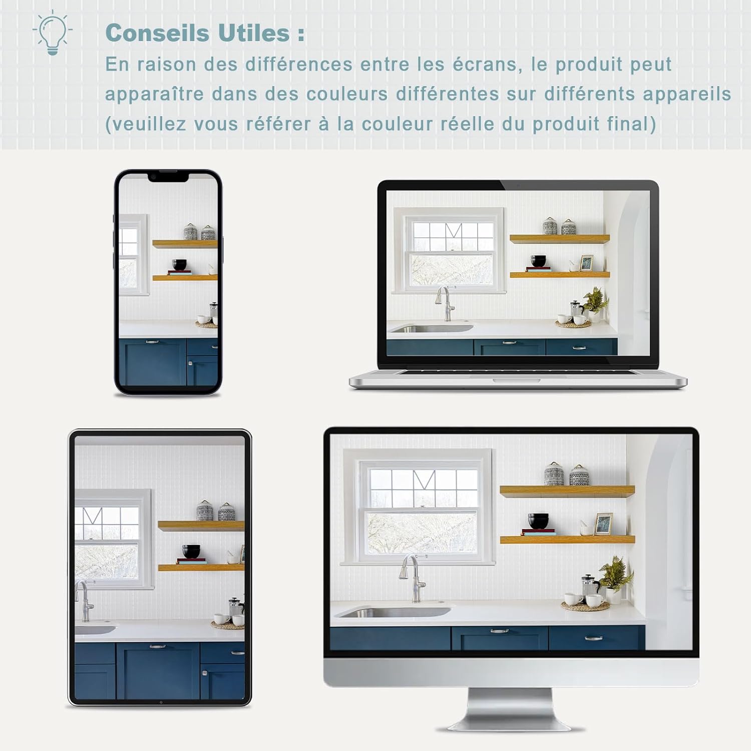 Thumbnail 6 de Hode Credence adhésive mosaïque 23,6x23,6 cm 4 pcs