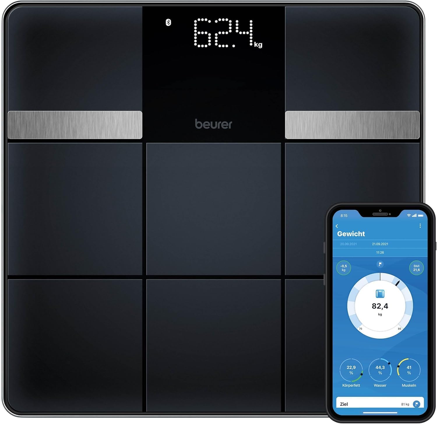 Thumbnail 6 de Beurer GS 235 Glass Scale: A clean, practical digital bathroom scale with Magic Display