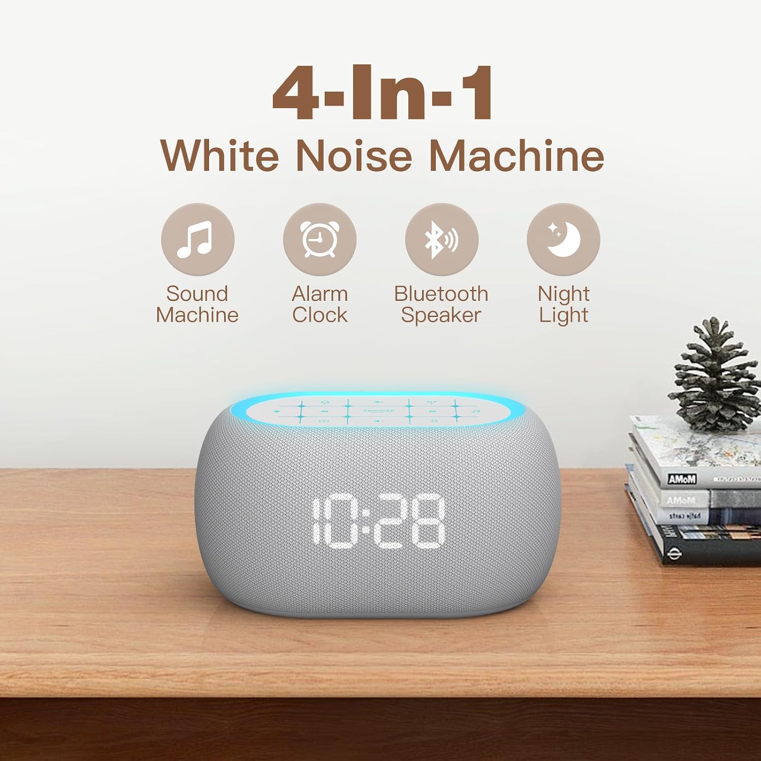 Detalle de ANJANK White Noise Sound Machine Alarm Clock