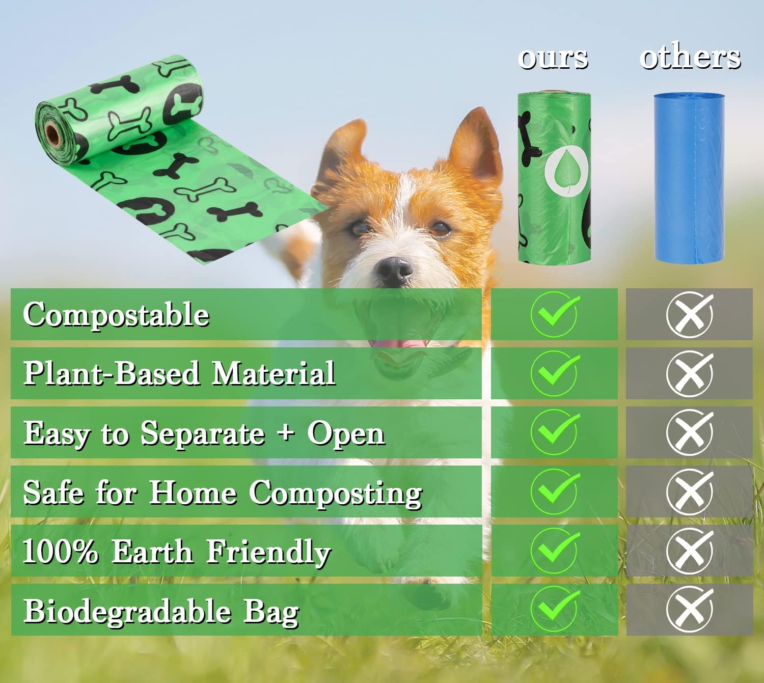Detalle 2 de Dog poo bags 240, 100% leak proof