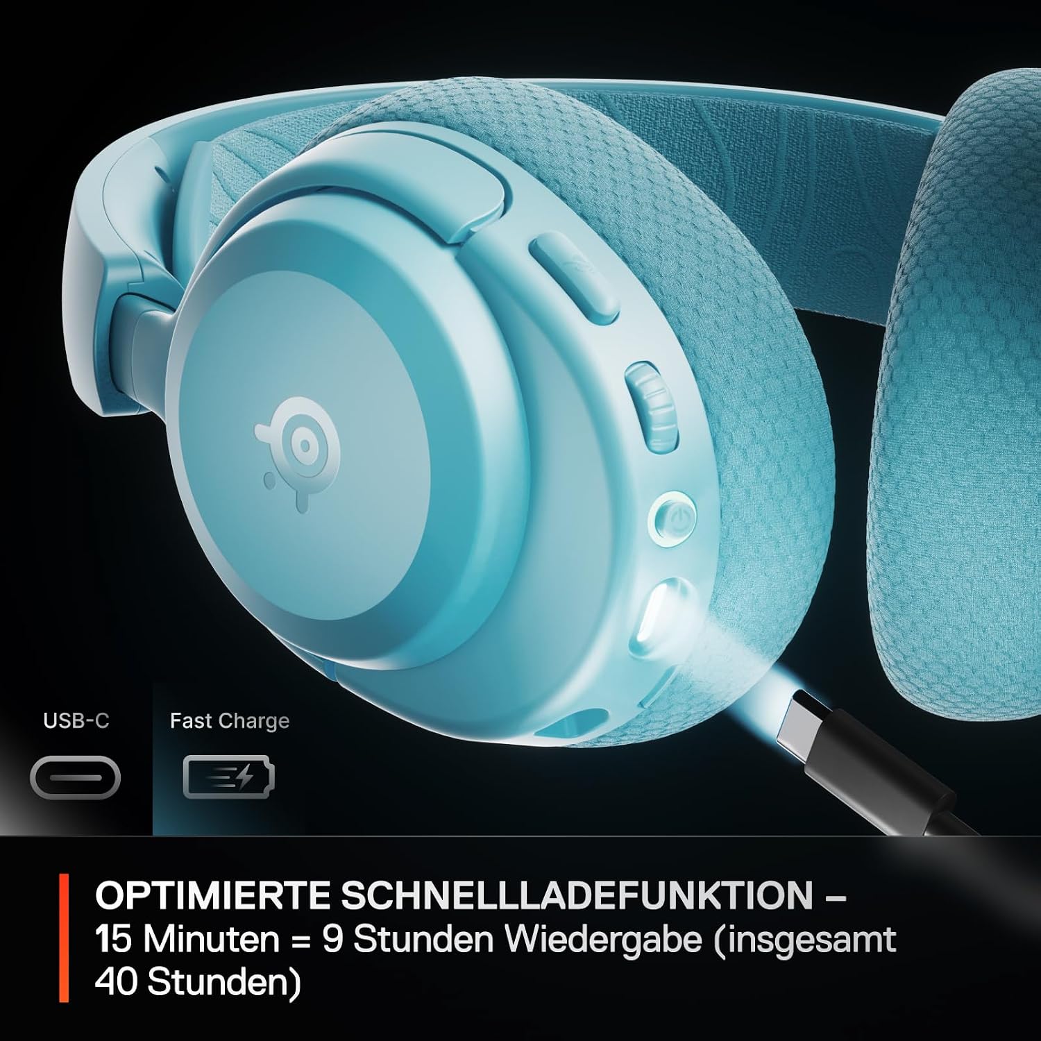 Detalle 2 de SteelSeries Arctis Nova 3X Gaming-Headset 40 Std.
