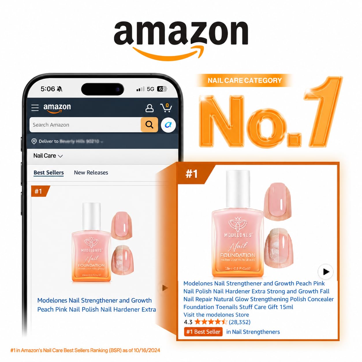 Detalle 2 de modelones Nail Strengthener 15ml