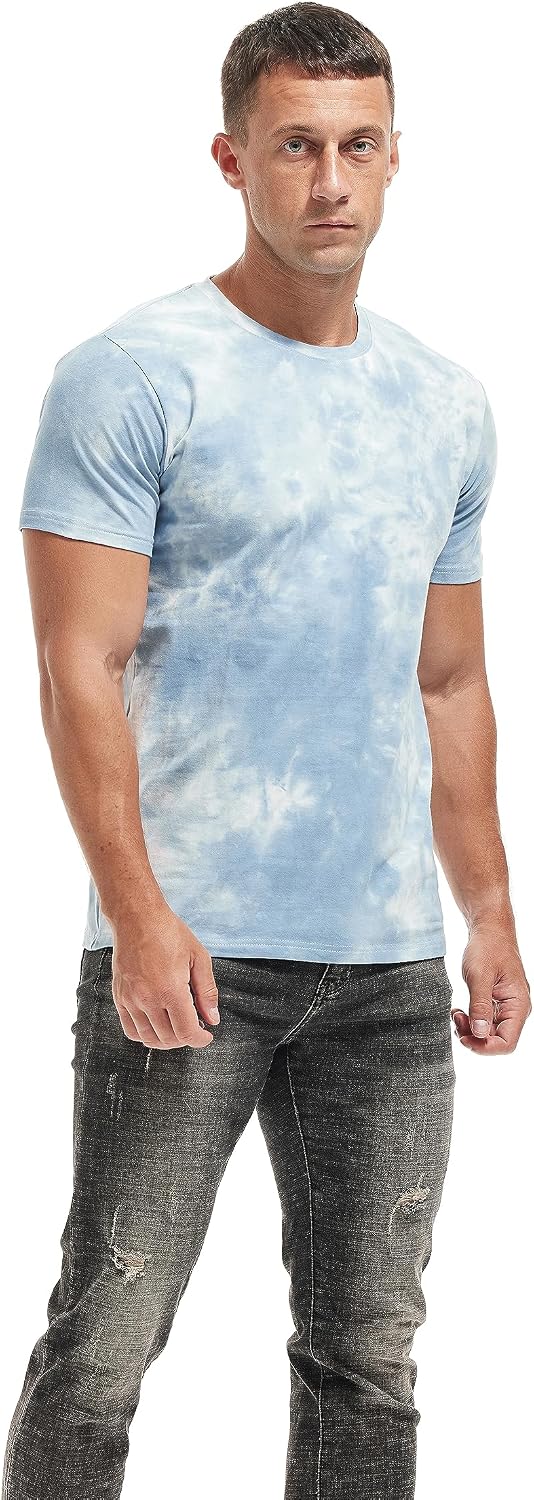 Detalle de RONOMO Herren T-Shirt 95% Baumwolle, 5% Spandex – hautfreundlich, Mikroelastik, UV-beständiger Kunstdruck