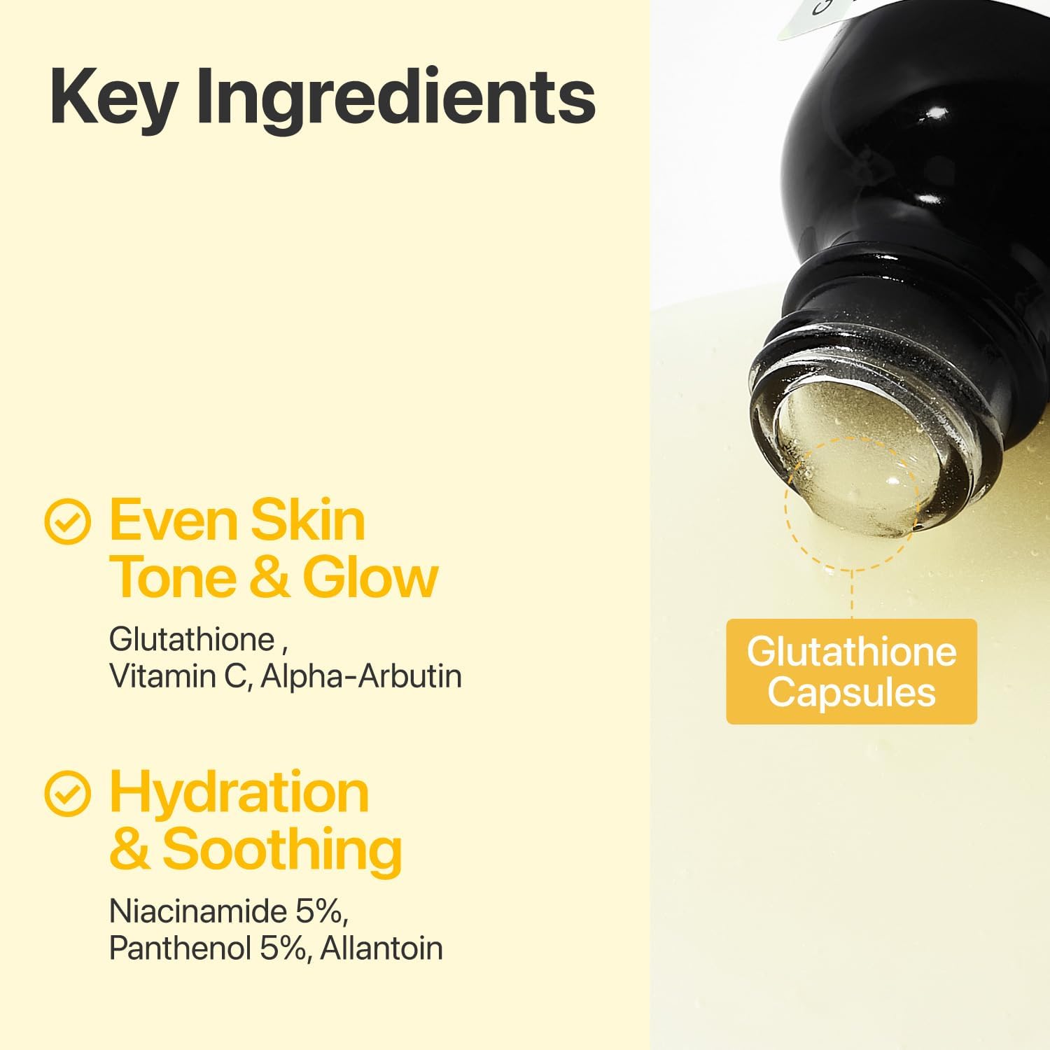 Detalle 2 de Numbuzin No.5 Suero: concentrato vitaminico con glutatione per uniformare le macchie