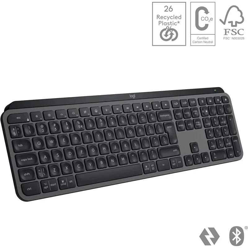 Thumbnail 3 de Logitech MX Keys S: Teclado inalámbrico de perfil bajo para escritura fluida y multitarea