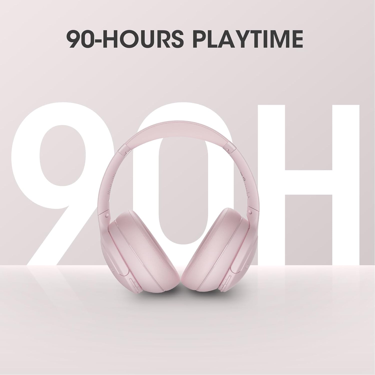 Thumbnail 1 de DOQAUS Bluetooth Over-Ear Headphones (Pink) with Bluetooth 5.3, 90H playtime and mic
