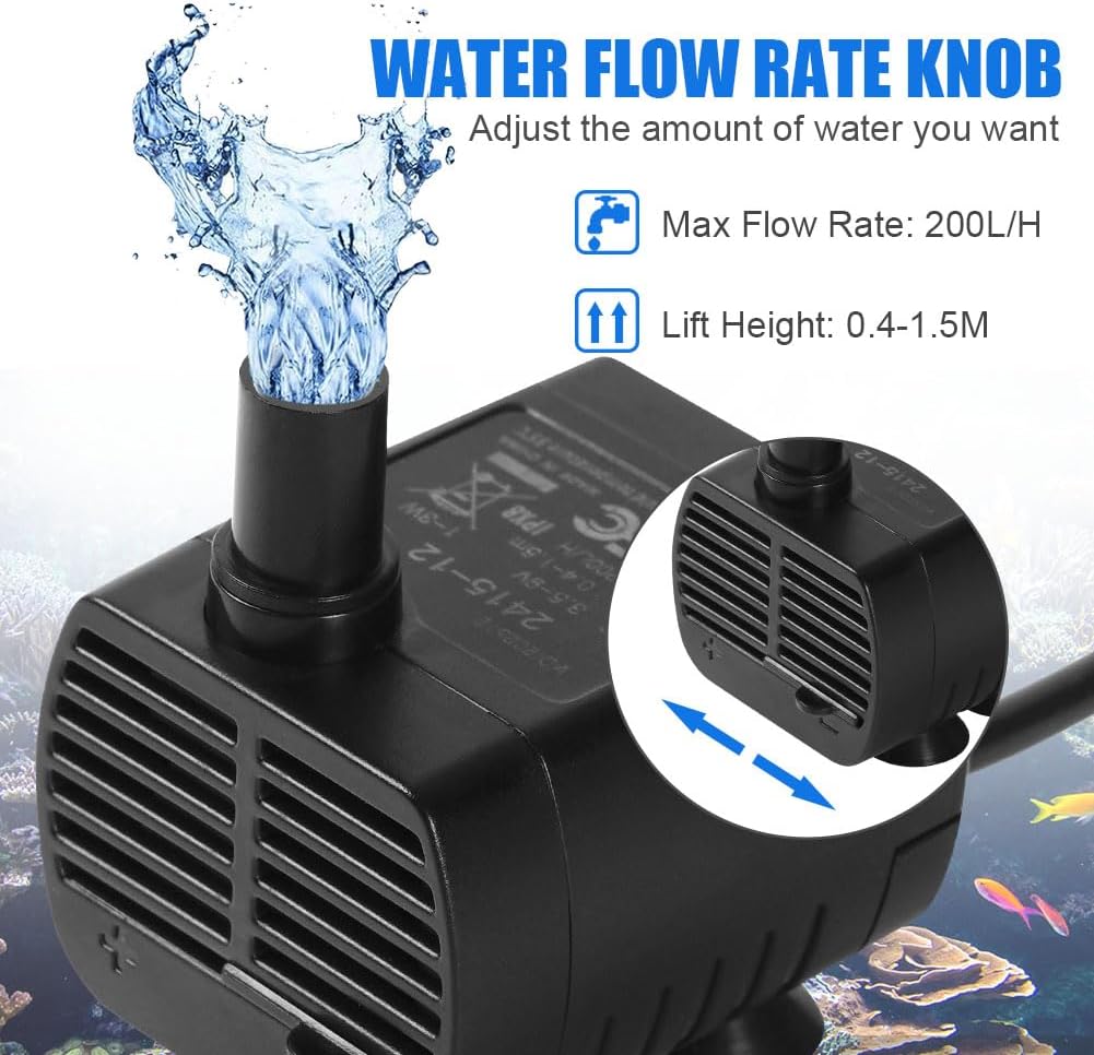 Thumbnail 3 de flintronic Mini Wasserpumpe 200 L/h 🌊