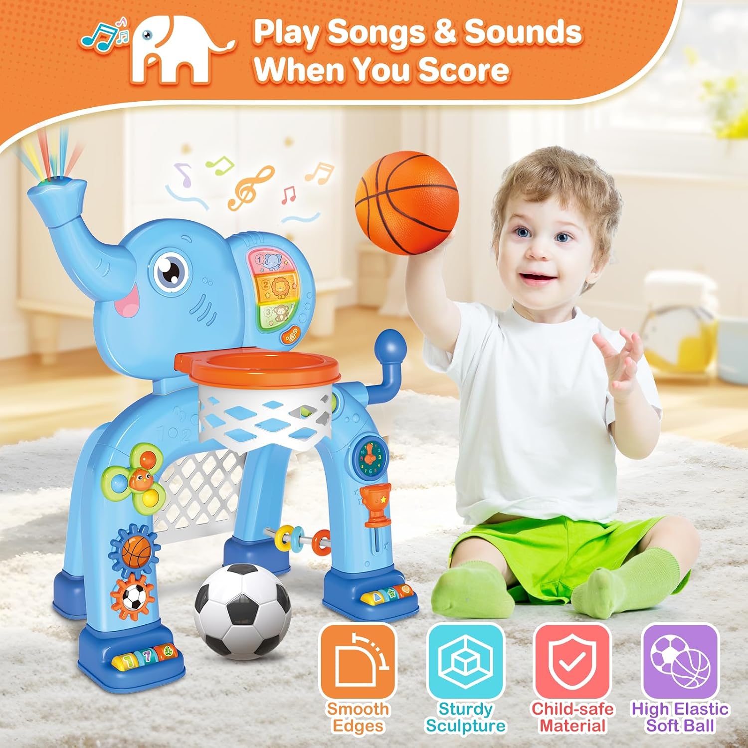 Thumbnail 4 de Shemira Toddler Basketball Hoop 2-in-1