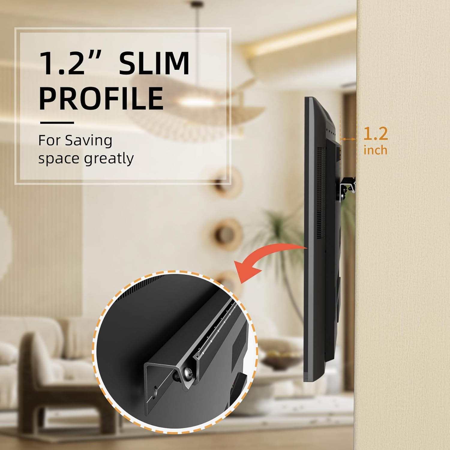 Thumbnail 3 de KAMIWI Studless TV Wall Mount for 12-55 Inch TVs