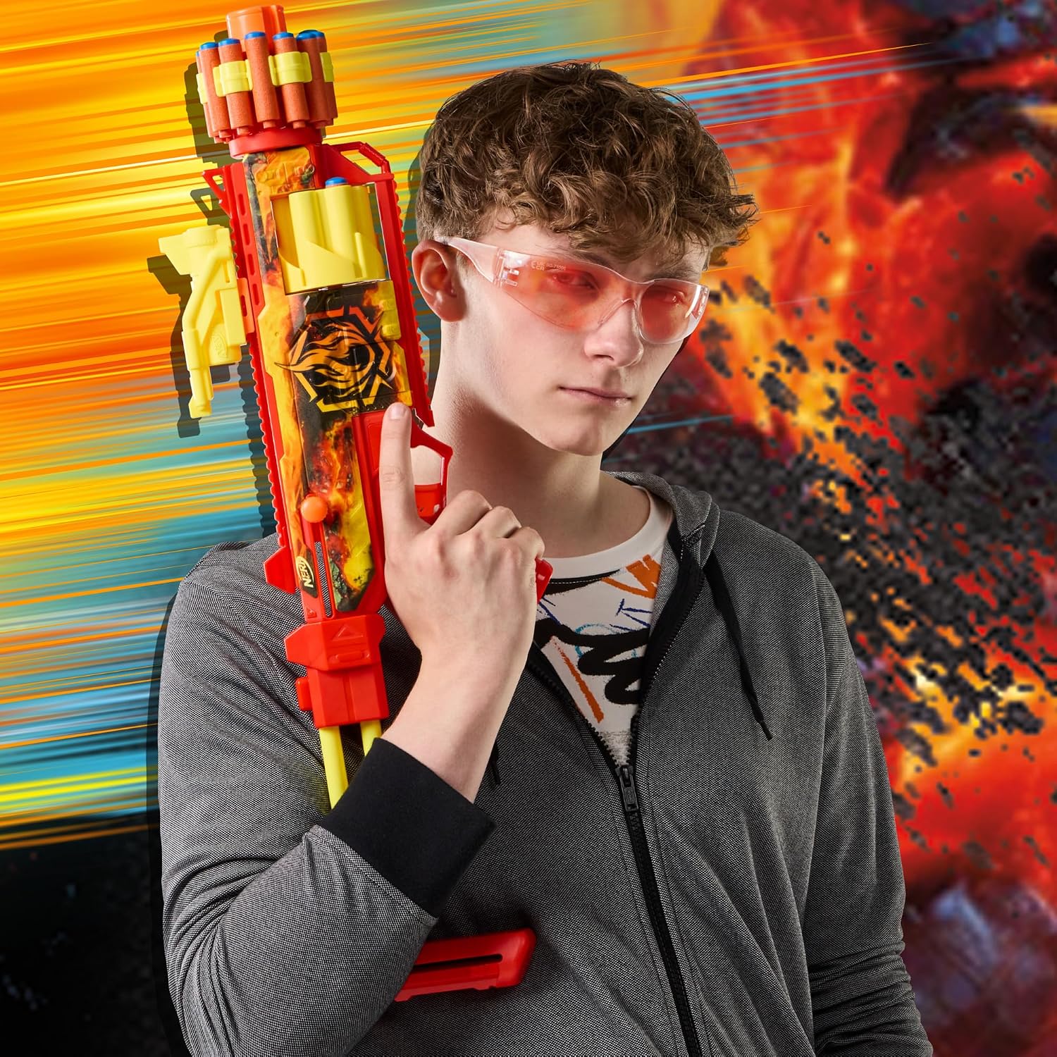 Detalle 2 de Nerf Loadout FlareFusion Blaster 18 fléchettes