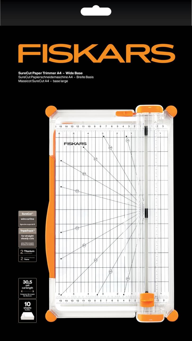 Thumbnail 6 de Fiskars Taglierina SureCut A4 a Base Larga – Tagli precisi con guida lineare e area estesa