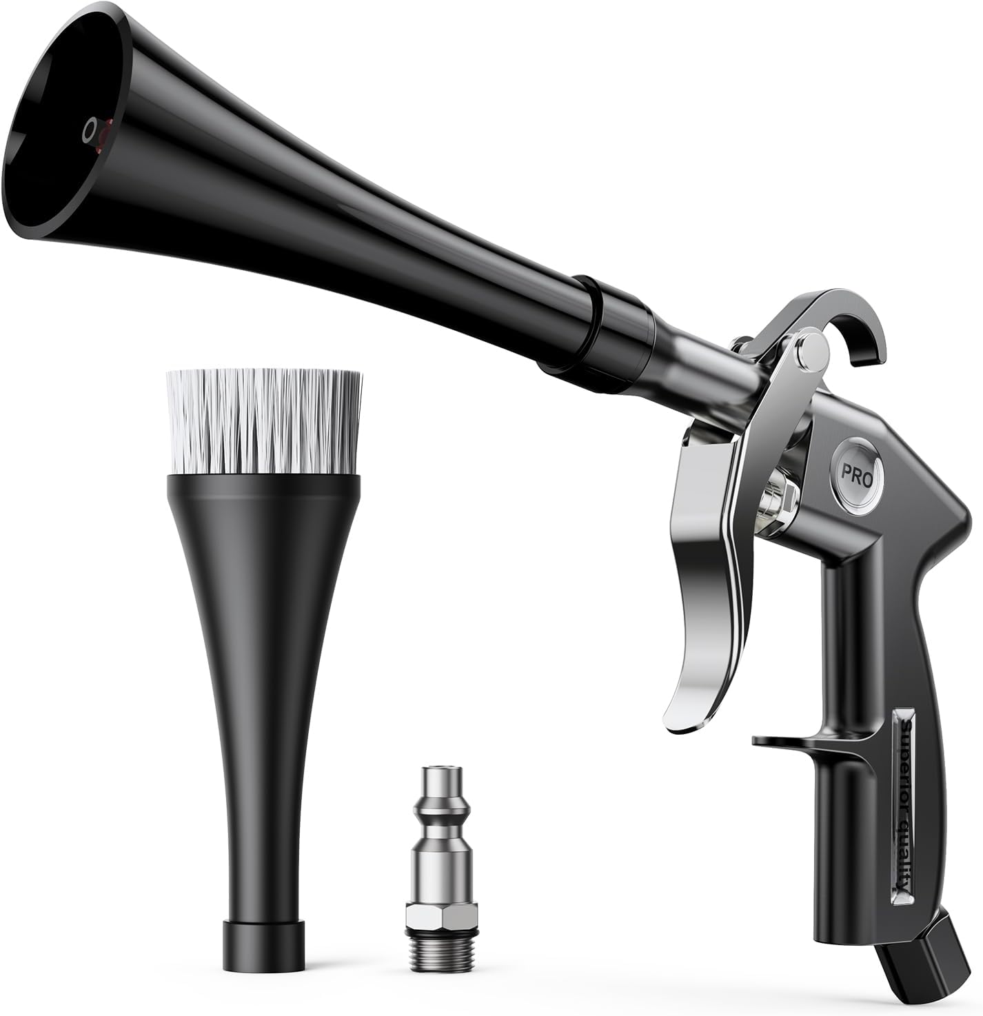 Detalle de Zhevebaga QJQ-01-BK Tornado Car Cleaning Gun with Rotating Airflow