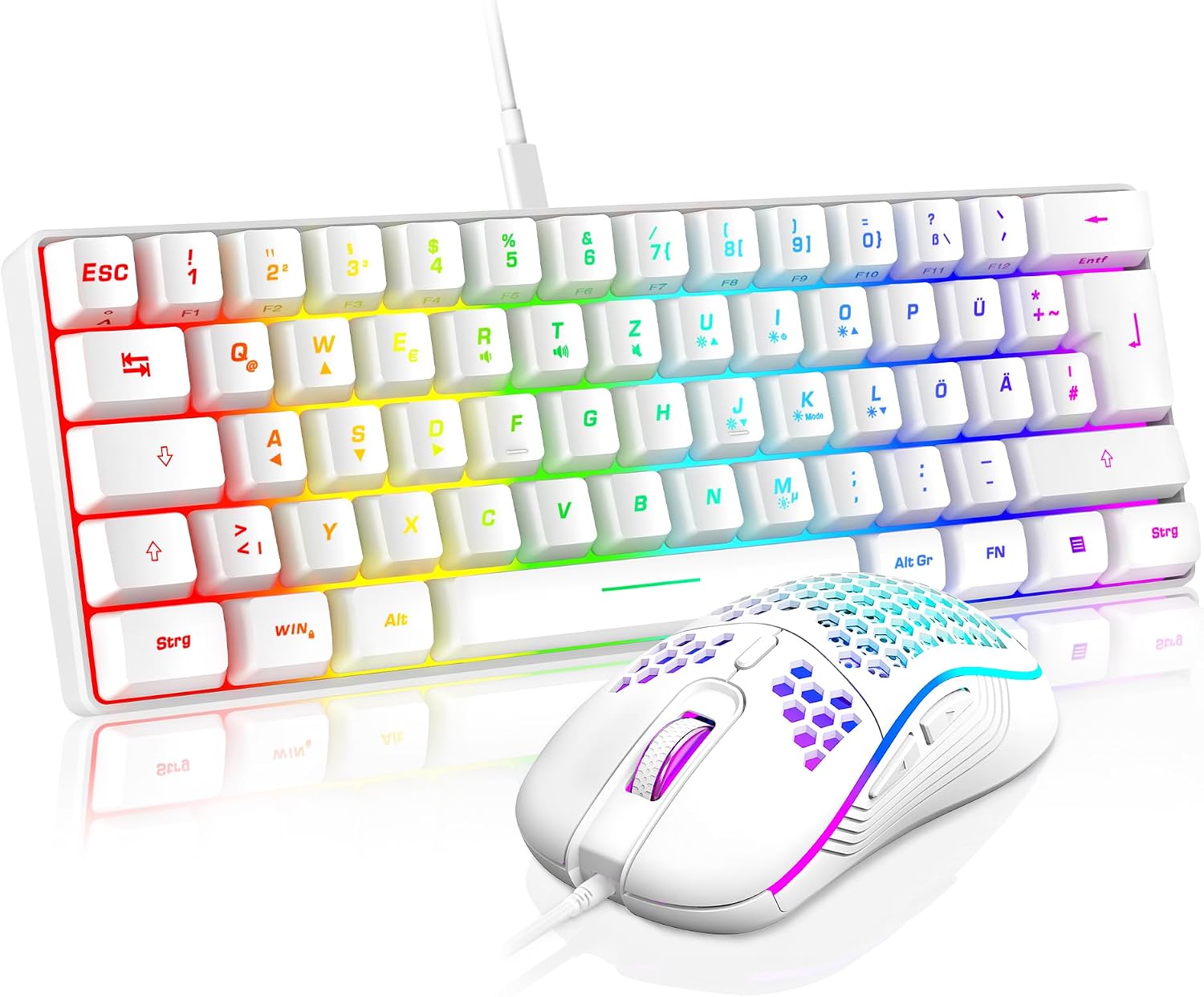 Detalle de RedThunder 60% RGB Set 62 Tasten