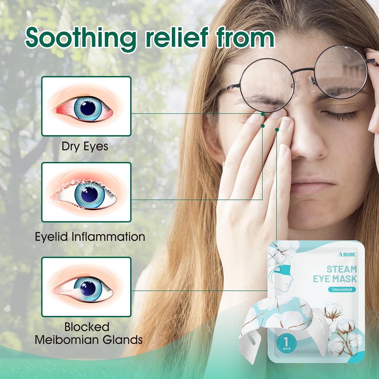 Thumbnail 4 de AROIC 60-Pack Steam Eye Masks