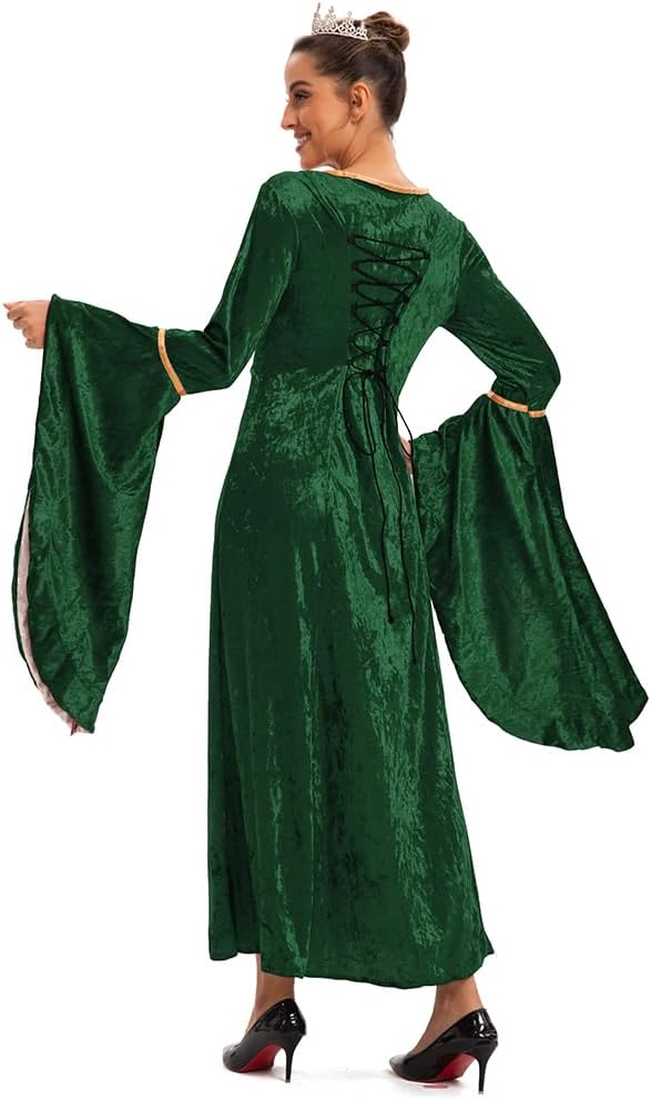 Thumbnail 3 de Vestido medieval verde 2XL Feynman