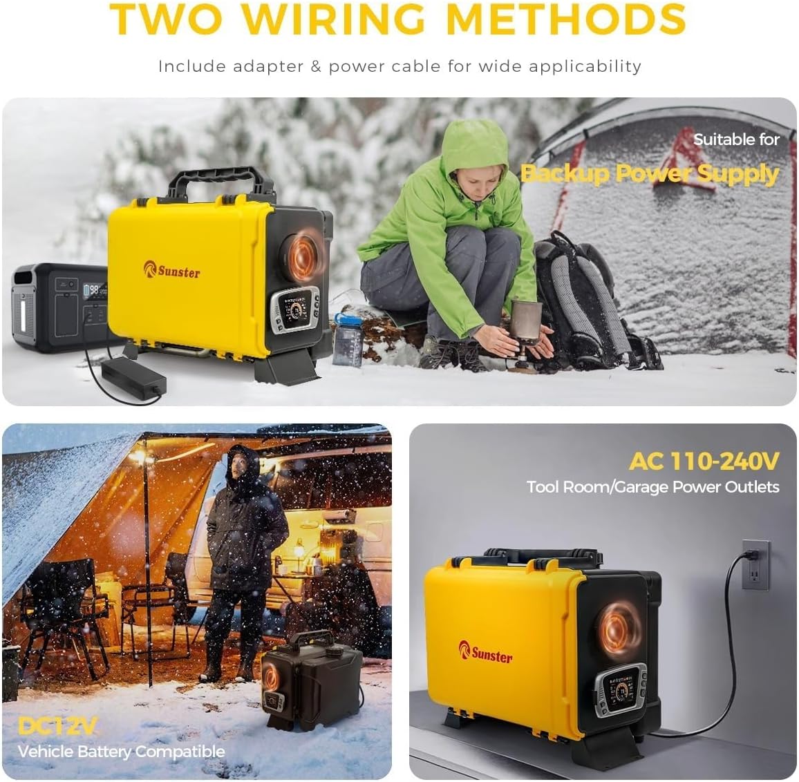 Detalle 2 de HTB1 8KW diesel air heater 12V/240V with Bluetooth