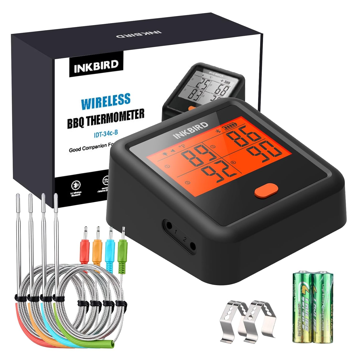 Thumbnail 4 de INKBIRD Termometro Barbecue Bluetooth 4 sonde IDT-34C-B: controllo della cottura da app