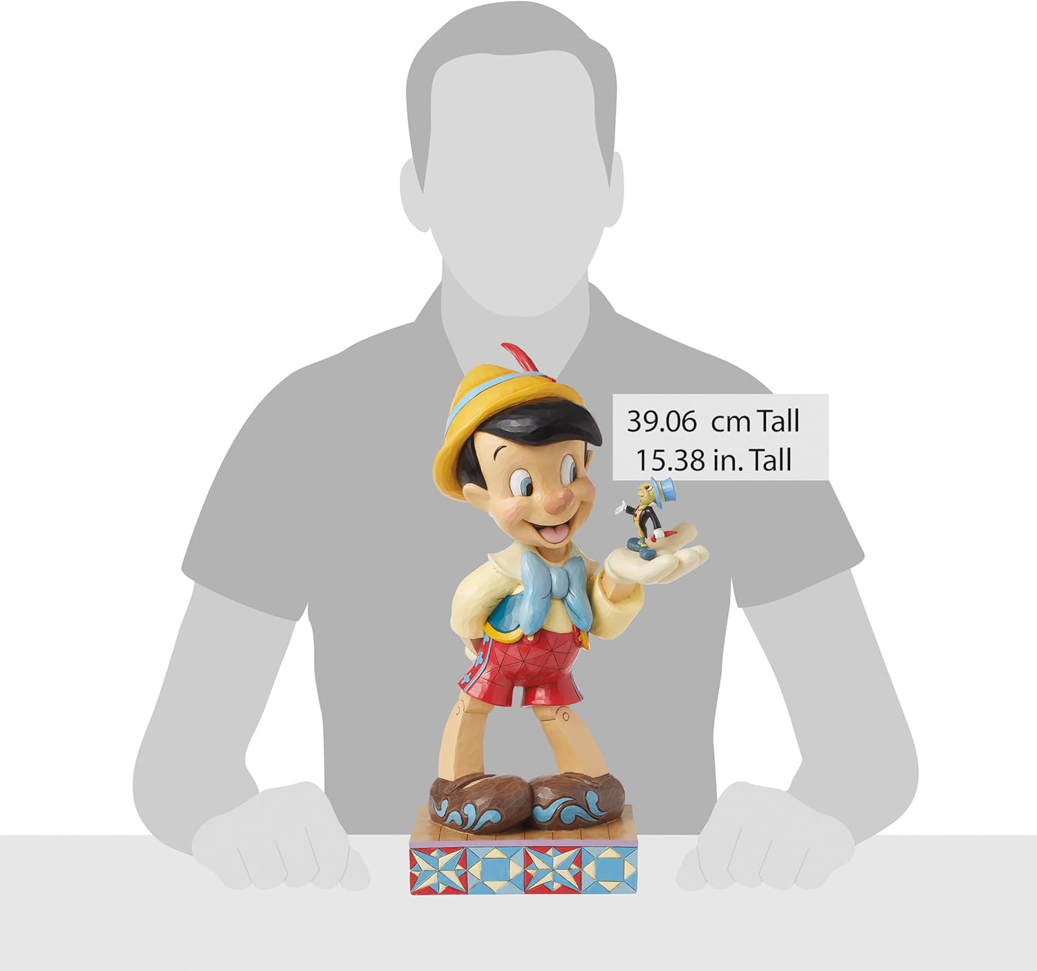 Thumbnail 6 de Figurina grande di Pinocchio Collezione Disney Traditions di Jim Shore