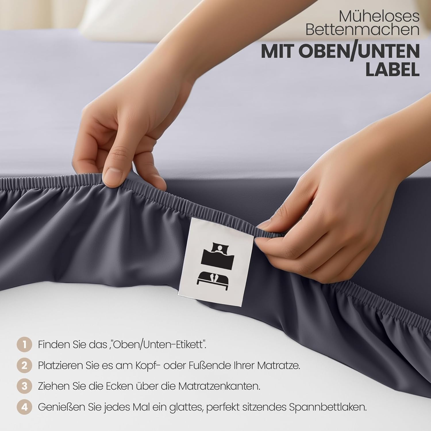 Thumbnail 6 de Utopia Bedding 2er Set Spannbettlaken 90x200 cm