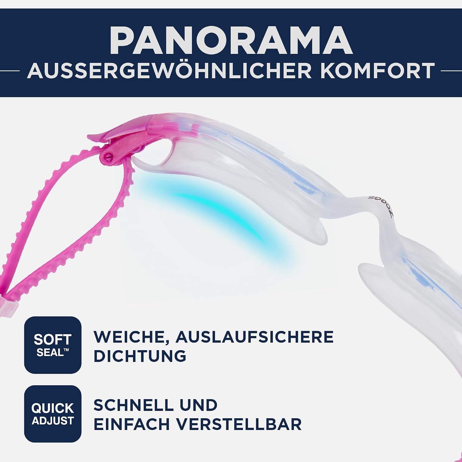 Thumbnail 6 de Zoggs Panorama Schwimmbrille – 180° Rundumsicht, Anti-Beschlag, UV-Schutz
