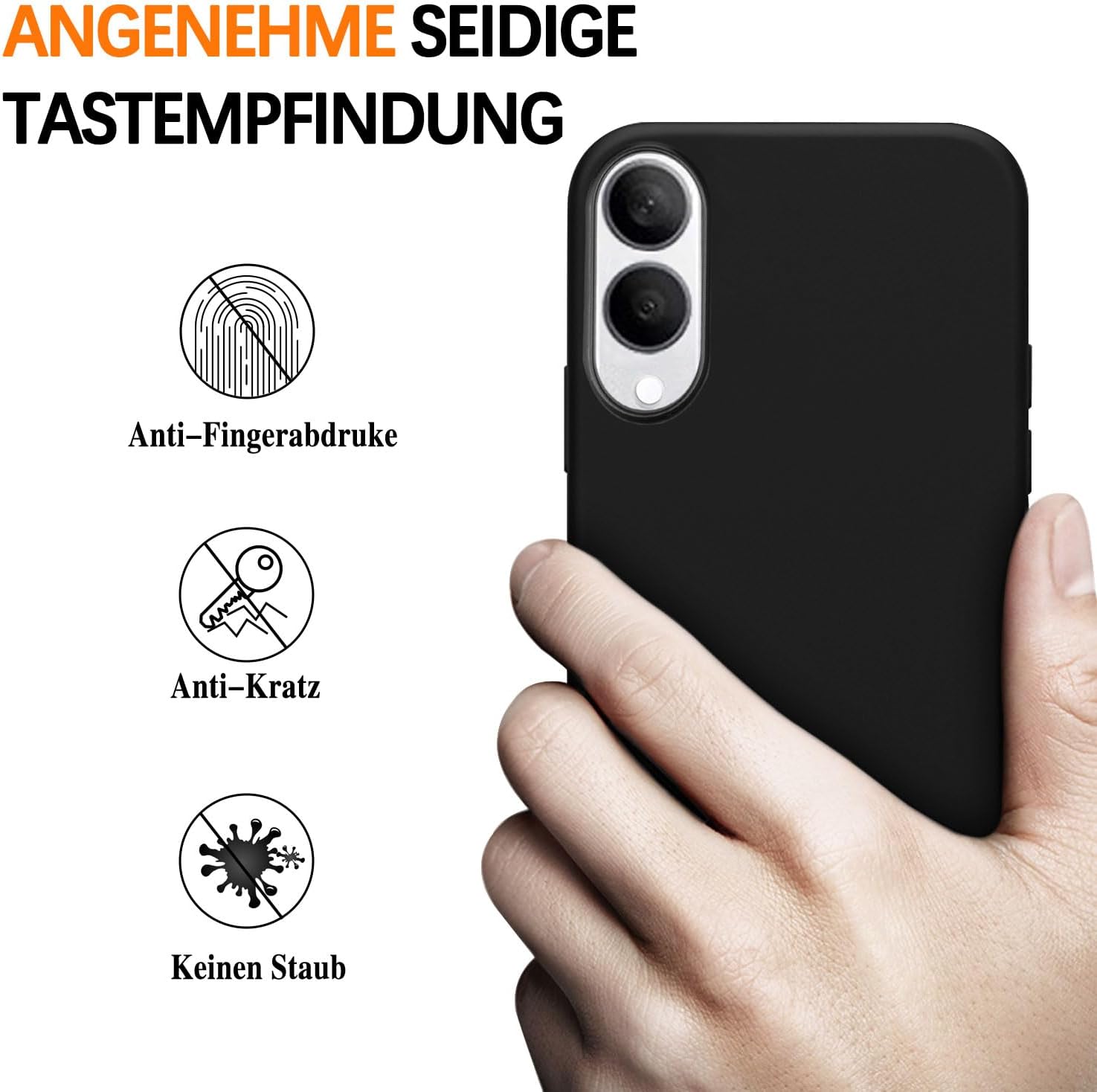 Detalle de Galful Ultradünne Hülle für Samsung Galaxy S25 Edge – 0,8 mm, mattes Hart-PC Case