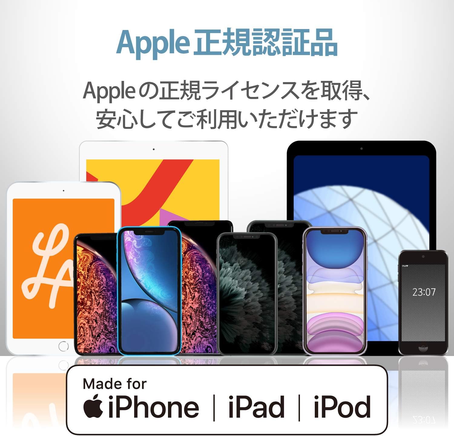 Detalle de エレコム MPA-FUALS20WH Lightningケーブル 2m・高耐久・Apple認証品
