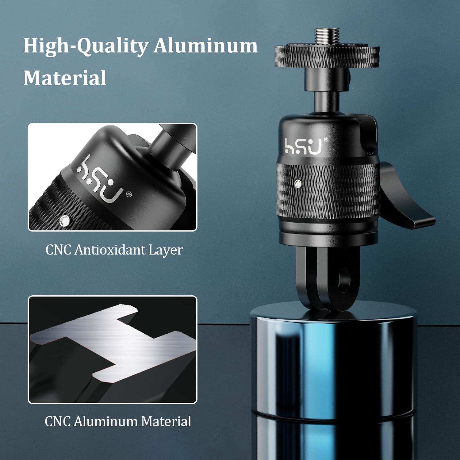 Thumbnail 4 de HSU 360 Degree Adjustable Aluminium Camera Adapter for Insta360 Action Cameras