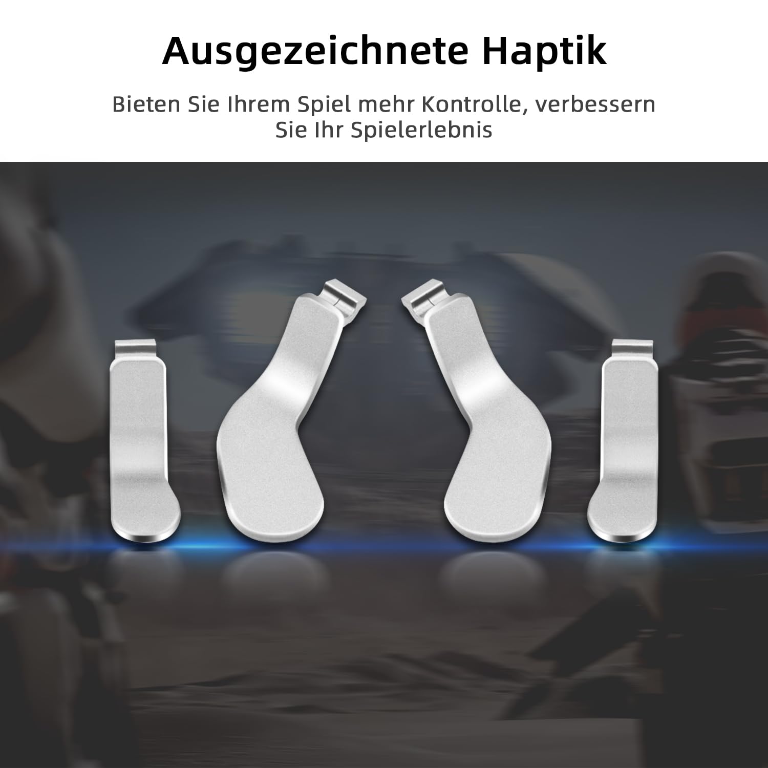 Detalle 1 de Mcbazel 4 Stück Metall Trigger Paddles für Xbox Elite/Elite Series 2 Controller