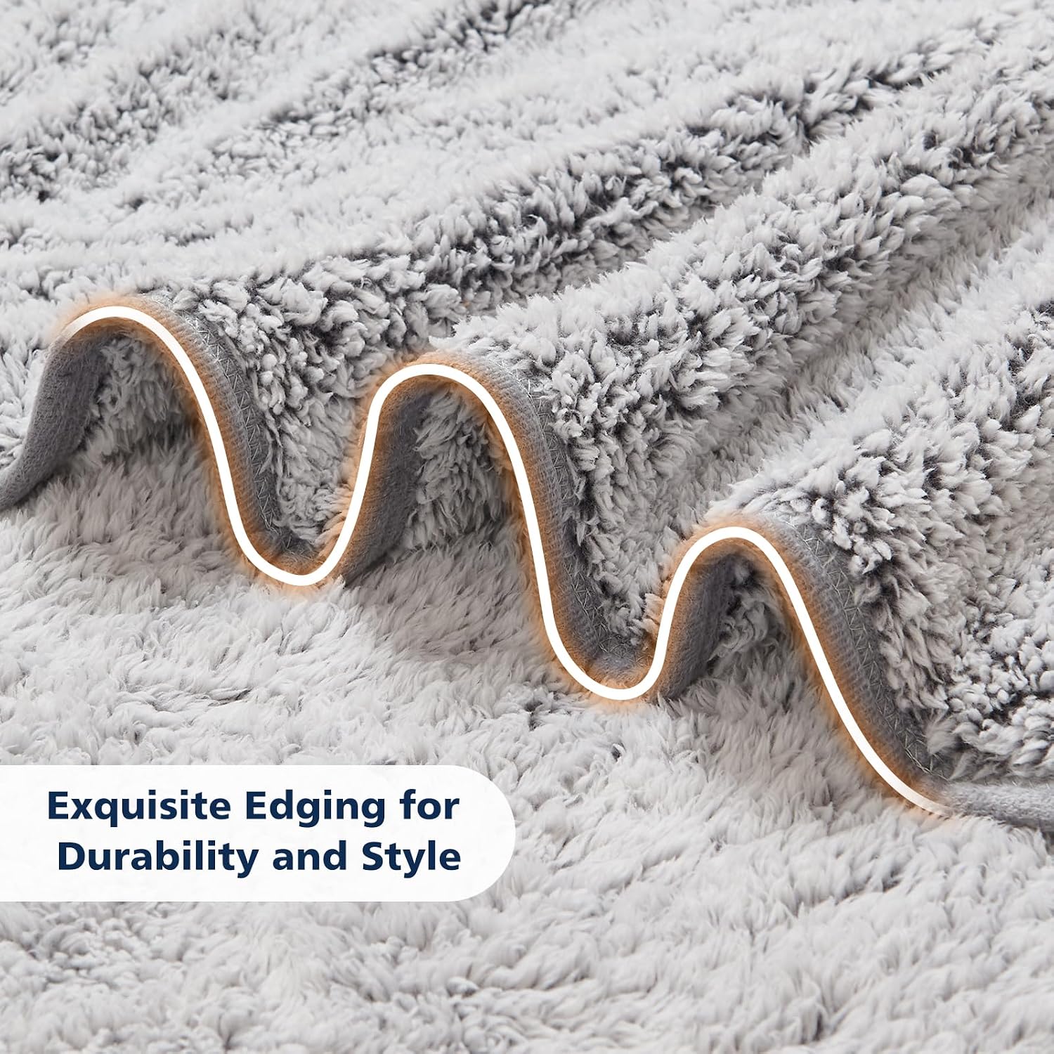 Detalle 2 de EMME Fluffy Sherpa Throw 150x200cm
