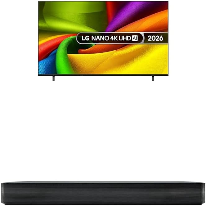 Detalle de LG 43NU850B6LA 43-Inch Nano AI 4K UHD Smart TV with US40T Soundbar (WOW Interface)
