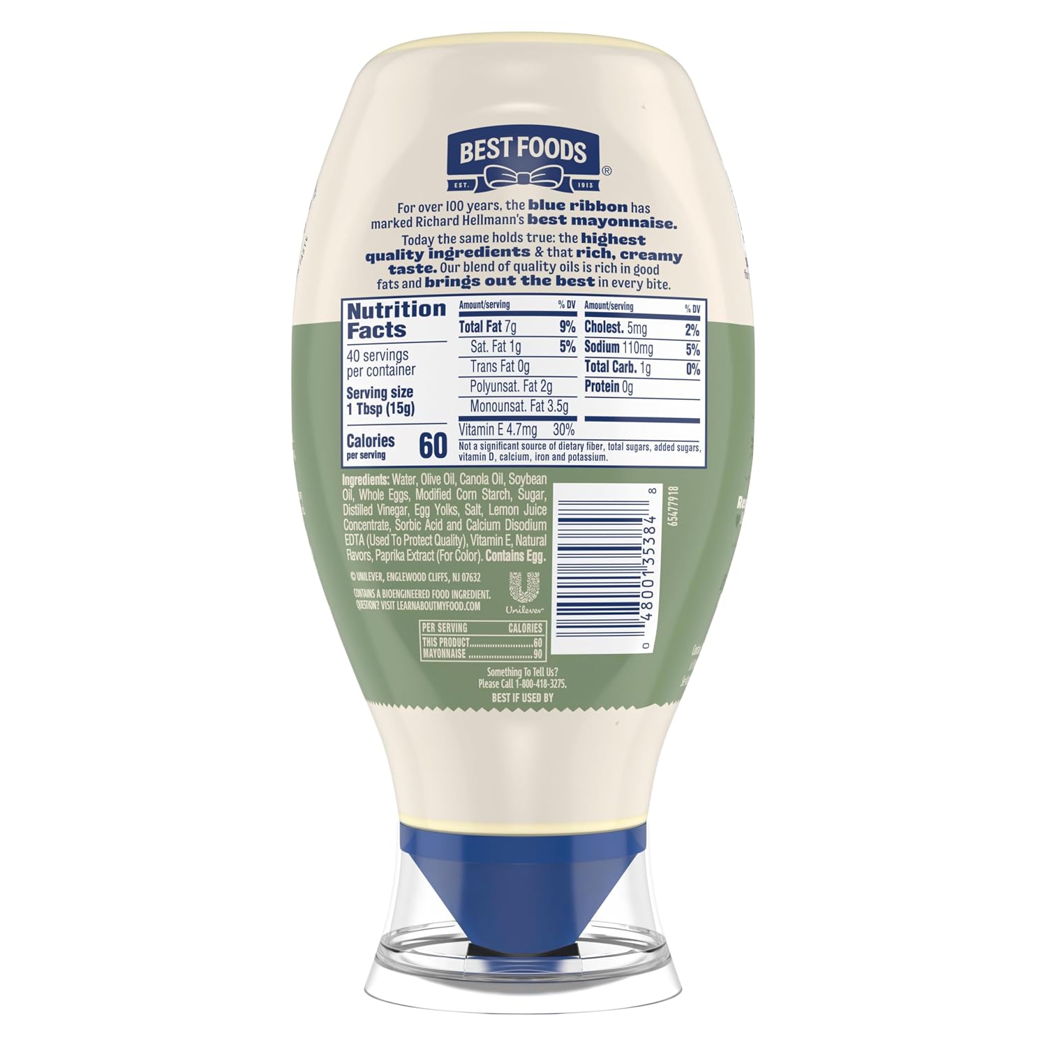 Thumbnail 3 de Best Foods Olive Oil Mayonnaise, 20 oz Squeeze Bottle with Precision Tip