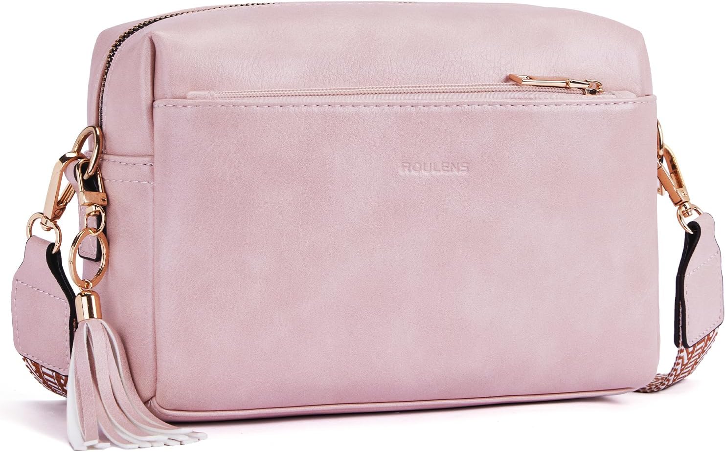 Thumbnail 6 de Roulens Small Crossbody Bag with 3 Zip Compartments — Vegan Leather Phone Bag for Women