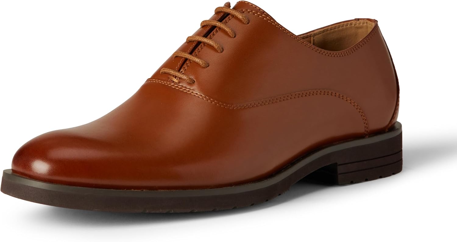 Detalle 1 de Amazon Essentials Men's Oxford Dress Shoes Oxford leather lace-up shoes 👞